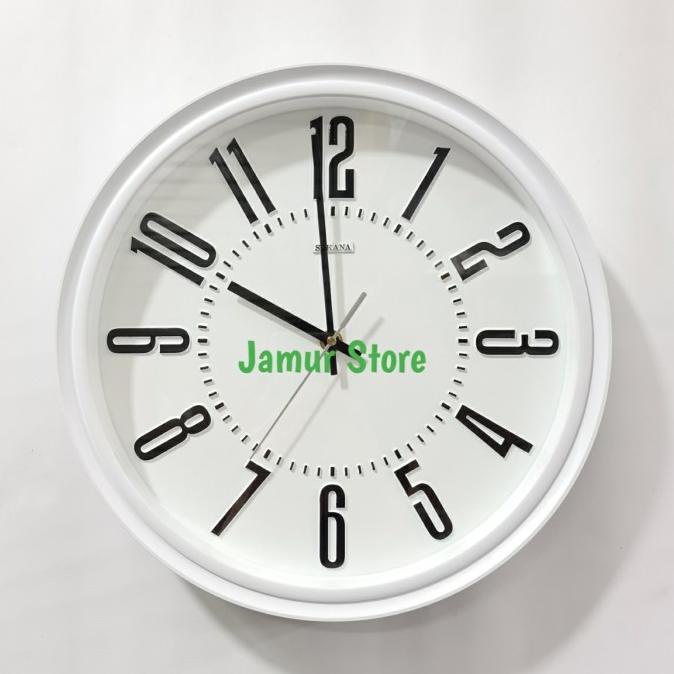 Wall Clock Sakana 550 Putih/Jam Dinding Sakana 550 Original Sakana