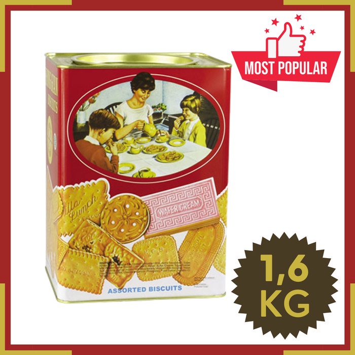

Biskuit Wafer - Biskuit Wafer Khong Guan Kaleng Merah Besar