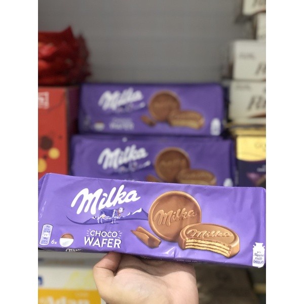 

Biskuit Wafer - Makanan Ringan Snack Biskuit Milka Choco Wafer Bayi Regal Kue Kering