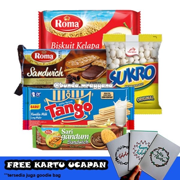 

Biskuit Wafer - Paket Wafer Snack Biskuit Hampers Grosir Hadiah Parsel Oleh Oleh Murah