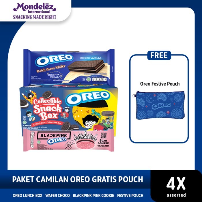 

Biskuit Wafer - Paket Camilan Oreo Biskuit Dan Wafer Gratis Pouch