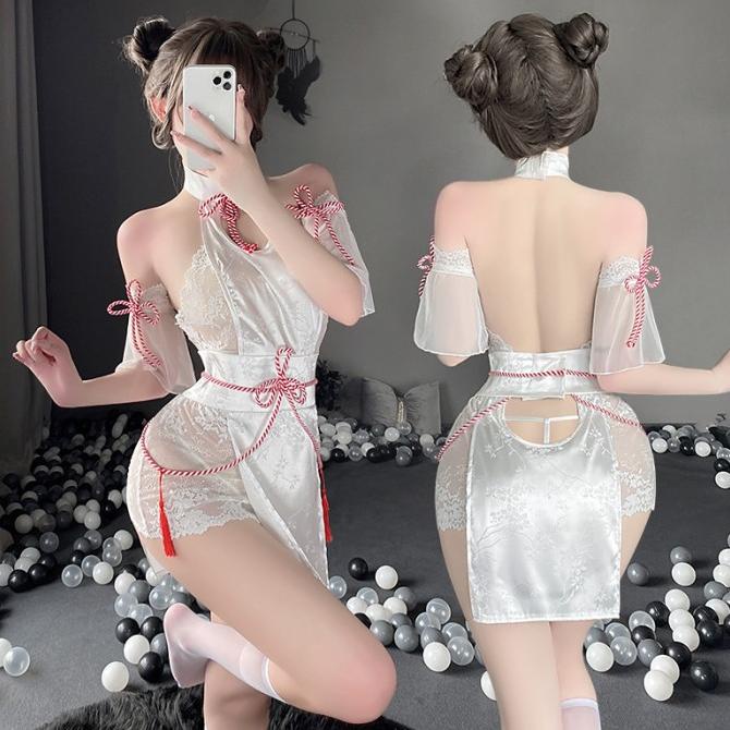 Lingerie Sexy Cosplay Costume Cheongsam China Erotis Hanfu 8524