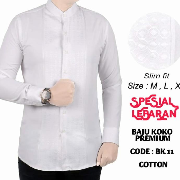 BAJU KOKO BATIK PRIA SLIMFIT BK 11