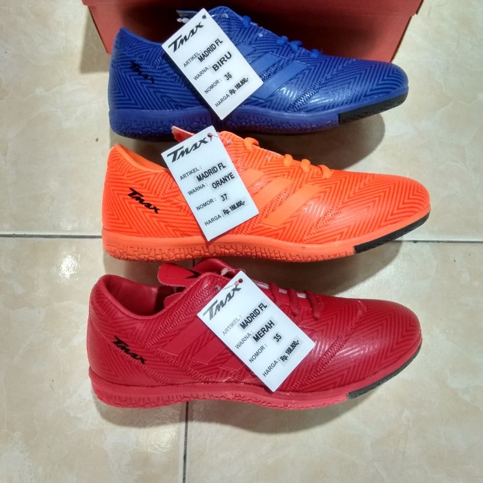 Sepatu Futsal Anak Tmax Madrid Original