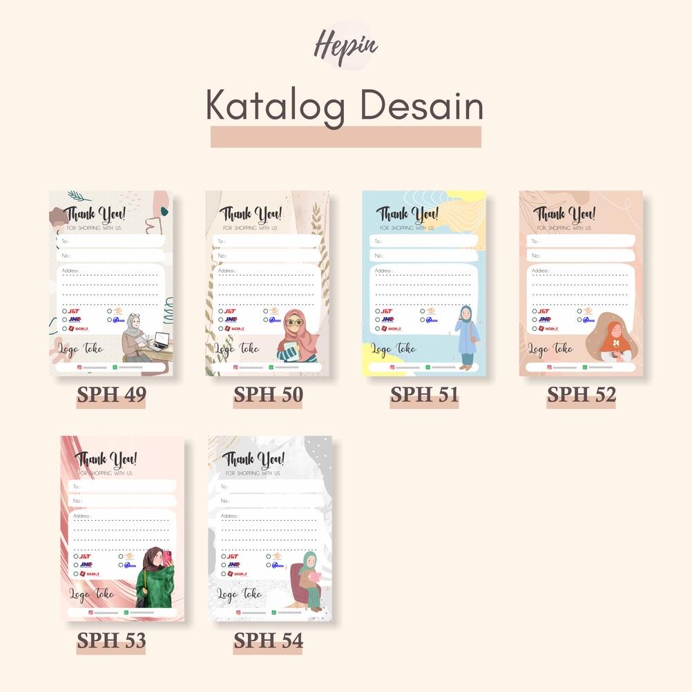 Stiker Pengiriman Olshop Toko HIJAB - Online Shop