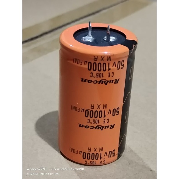 Elco 50v 10000uf Rubycon Orange 10.000uf 50v  elco psu