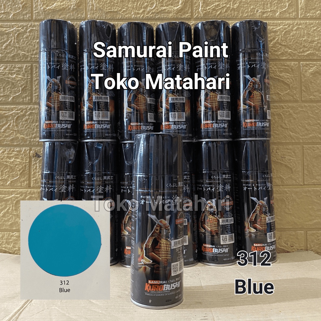 Samurai 312 Blue Biru Cat Semprot Samurai Kurobushi