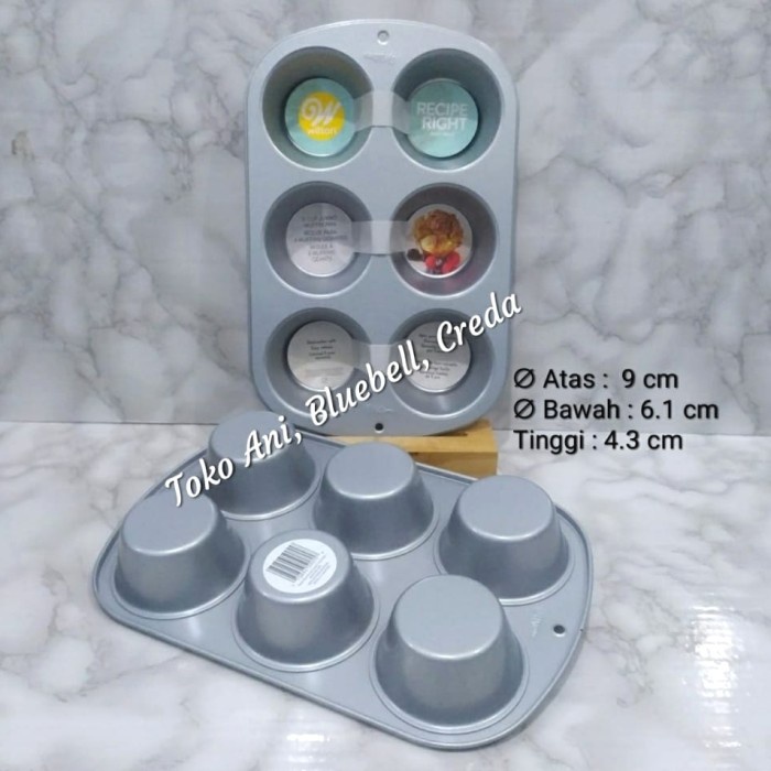 Wilton Jumbo Muffin Pan 6 Cup Recipe Right