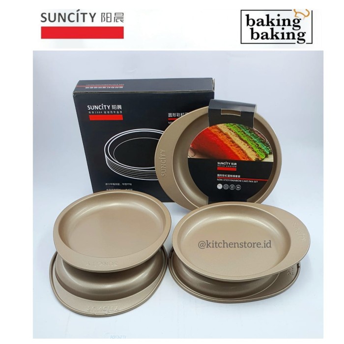 

✅Original Suncity Yc80103 Rainbow Multi Layer Cake Pan / Loyang Kue Tingkat Berkualitas