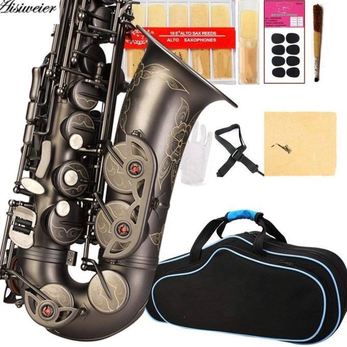 PROMO ALTO E-FLAT SAXOPHONE VINTAGE STYLE EB ORIGINAL AISIWEIER ALTO SAX #ORIGINAL