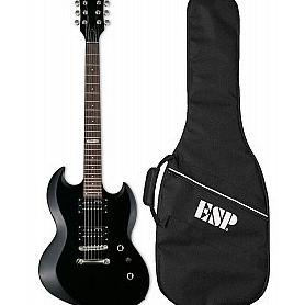 PROMO   LTD VIPER 10 KIT ELECTRIC GUITAR WITH BAG BLACK  BMJ  #ORIGINAL