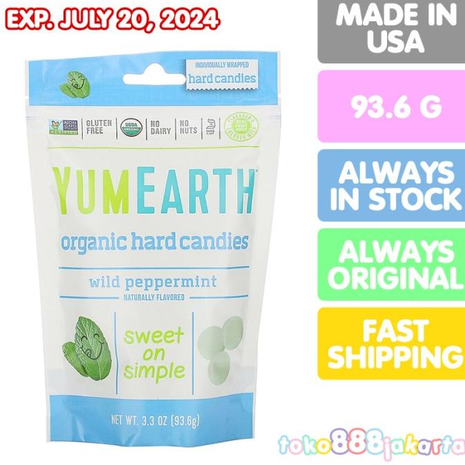 

Yumearth Organic Hard Candies Wild Peppermint 93.6 Gram Best Quality