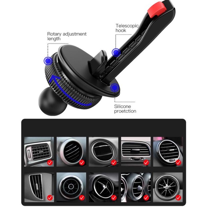 YESIDO Magsafe Magnetic Wireless Car Charger Phone Holder 15W