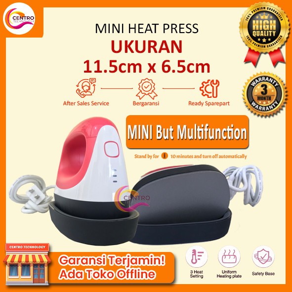 Promo Mesin Heat Press Mini Mesin Press Mini Untuk Sablon Kaos & Lain-Lain