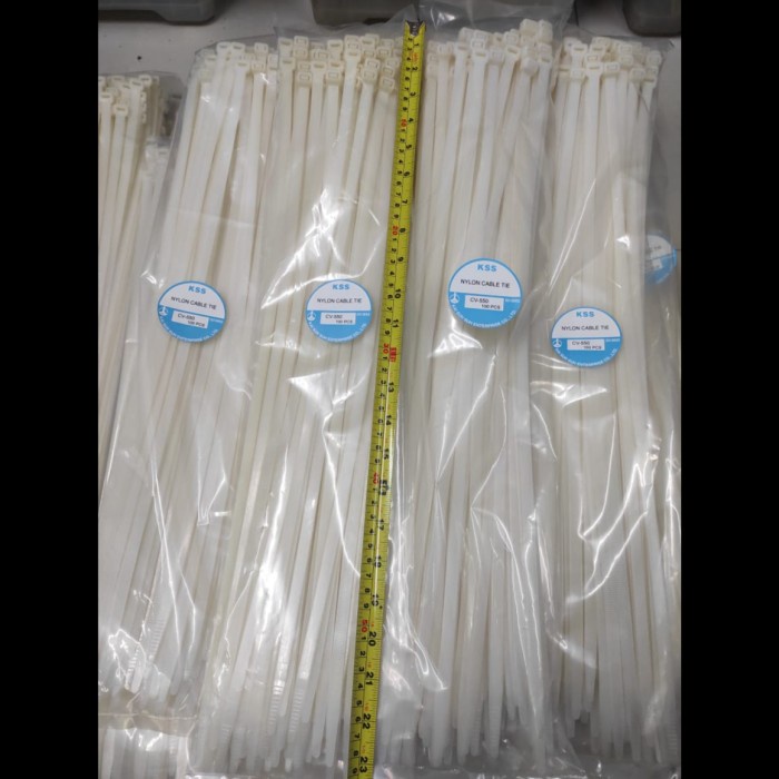 

Terbaru Kabel Ties Kss Cv550 Cv-550 55Cm Lebar 9 Putih Murah Isi 100Pcs Promo Terlaris