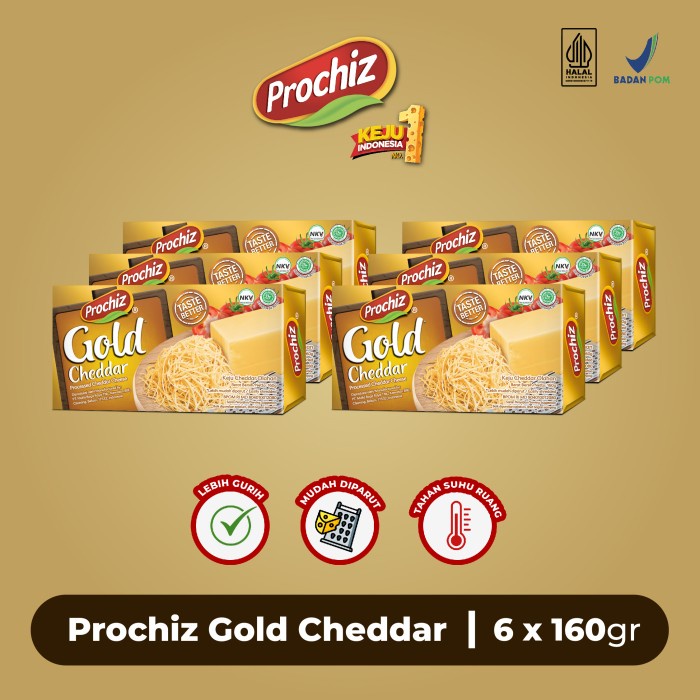 

Terbaru Keju Prochiz Gold 160 Gr Paket 6 Pcs Promo Terlaris