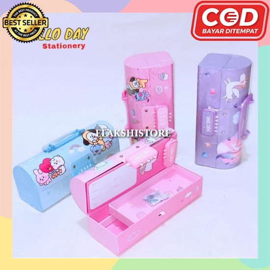 

Tempat Pensil Aesthetic Dosgrip Untuk Sekolah Disgrib Anak Laki Perempuan Dusgrip Korean Style Viral Pouch Wadah Pengsil Lucu Pencil Case Cewek Cowok Aesthatic Disgrip Murah Korea Estetik Kotak Pensil Edge Color Transpar Kotak Pensil Karton+Kunci Pin