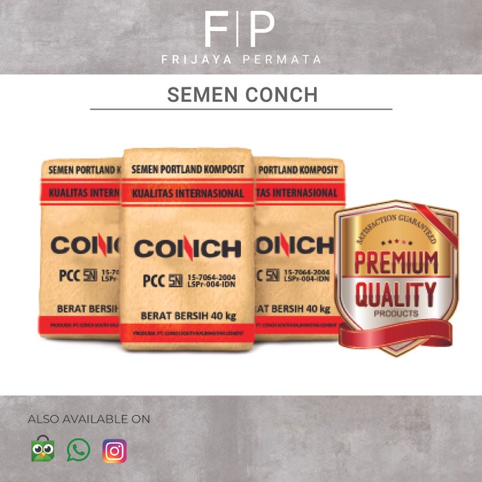 Terbaru Semen Conch 50 Kg Free Gift Away Free Ongkir Harga Terbaik Promo Terlaris