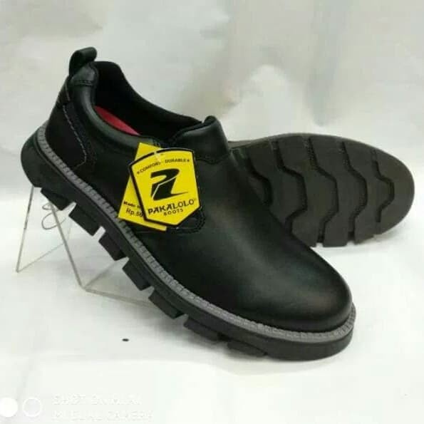 Promo Sepatu Kulit Casual Pakalolo N0813 Hitam Original