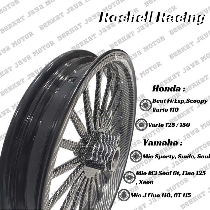 Ternampoll Velg Rochell Dyt Series Copy Daytona Mio J M3 Beat Vario 125 Carbon