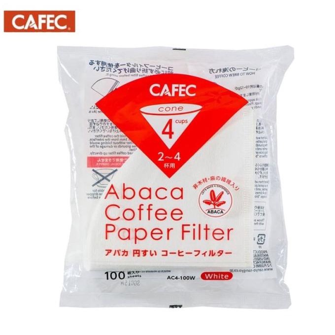 

Alat Kopi Cafec Abaca AC4-100W Filter Paper V60 02 White Isi 100pcs