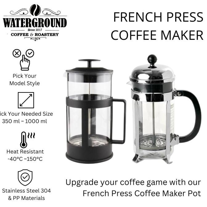 

French Press 350ml Coffee Plunger Kapal Api Alat Kopi Seduh Manual