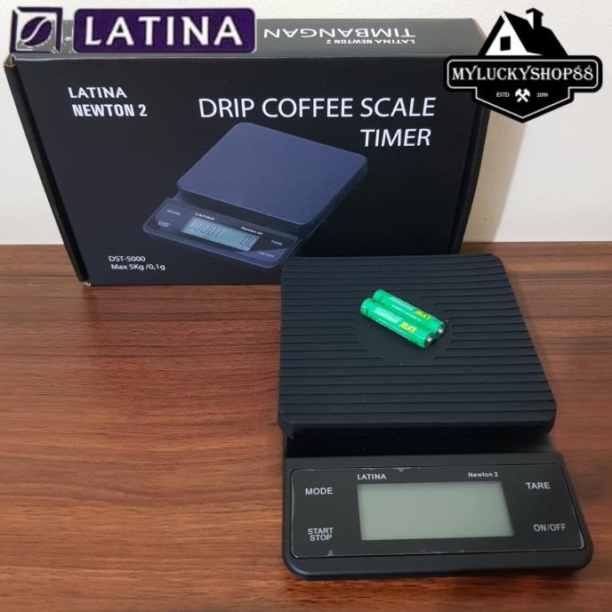 

Latina Newton 2 Touch Screen 5Kg Coffee Scale Battery Timbangan Kopi