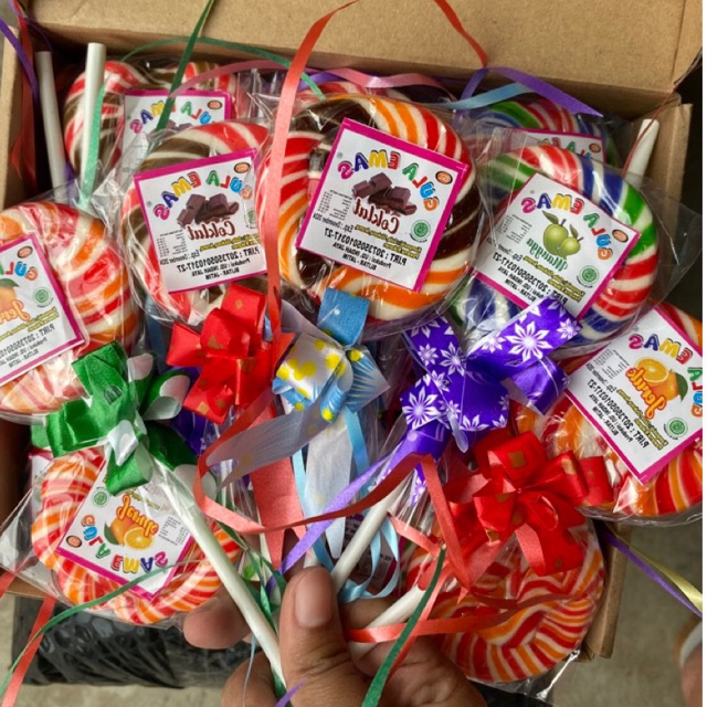 

25Pcs Permen Lolipop X Rasa -+5/6Cm