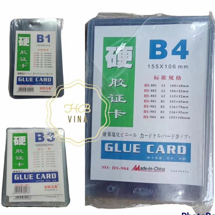

20pcs id card plastik mika / card case kartu plastik panitia