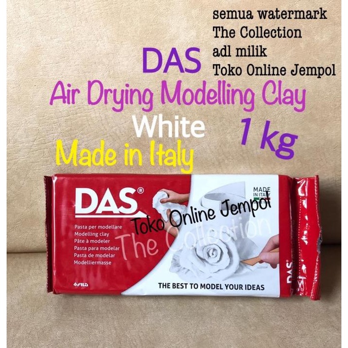 

ATK0674DS 1kg Putih DAS Modelling Air Drying Clay F387500 white 1000 g