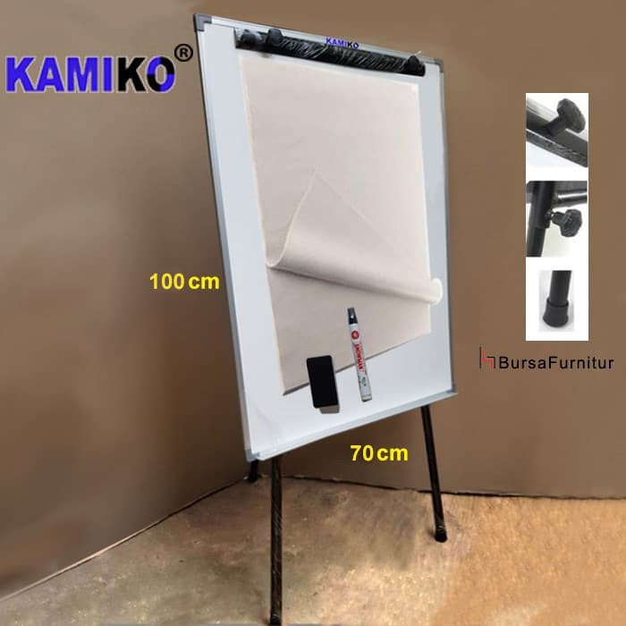 

Promo Flipchart Kamiko Ukuran 70 Cm X 100 Cm Spidol Hapusan Kertas
