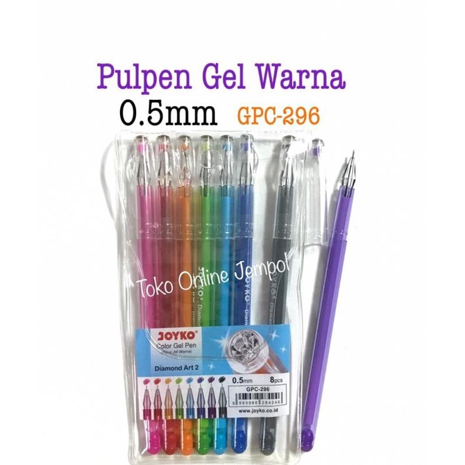 

Pulpen 0.5 Color Gel Pen Needle Tip GPC-296 Pena Jel Warna ATK1133JY