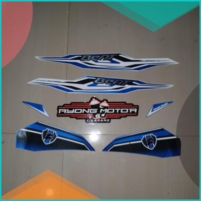 Striping Beat ESP CBS 2019 Putih Biru Ori 16novz3 perkakas