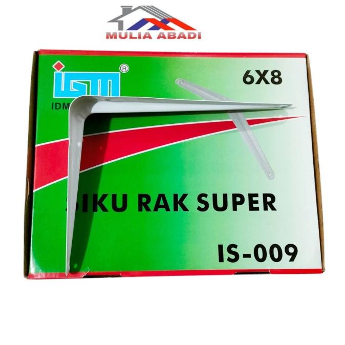 Siku rak PUTIH IGM SUPER TEBAL (harga per pcs)