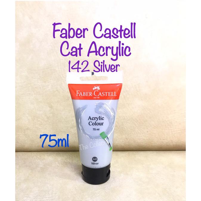 

ATK0450FC 75ml 142 Silver 187511 Faber Castell Cat Acrylic Akrilik