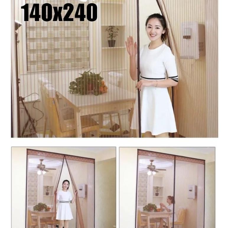 SALE JUMBO Ukuran 100x210cm /100x215cm /100x220cm /120x240cm Tirai Magnet Anti Nyamuk Taiwan murah