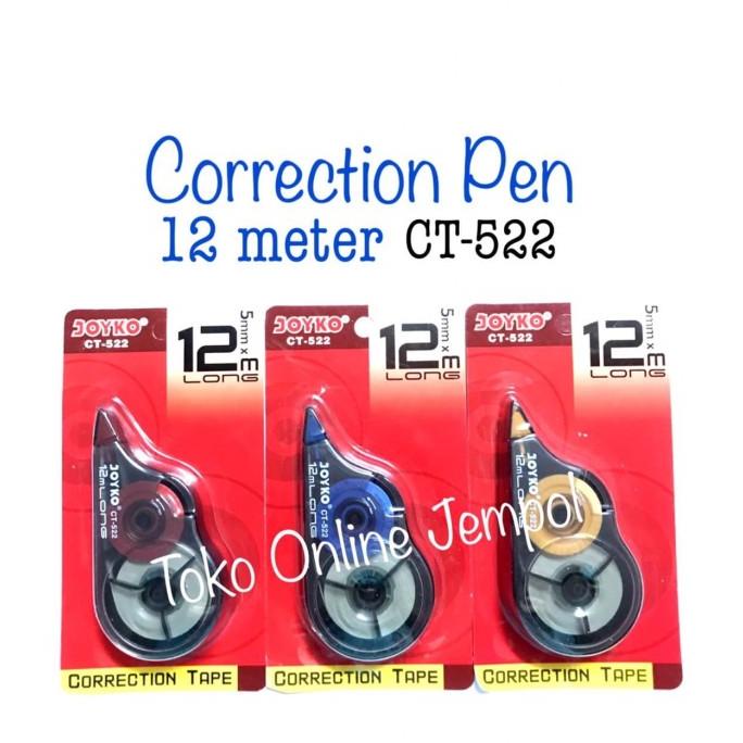 

12meter Correction Pen Tip Ex CT-522 Joyko Pita Koreksi ATK1041JY