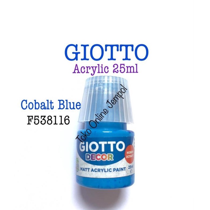 

25ml COBALT BLUE Acrylic Cat Giotto 538162 Akrilik Cet ATK1310GT