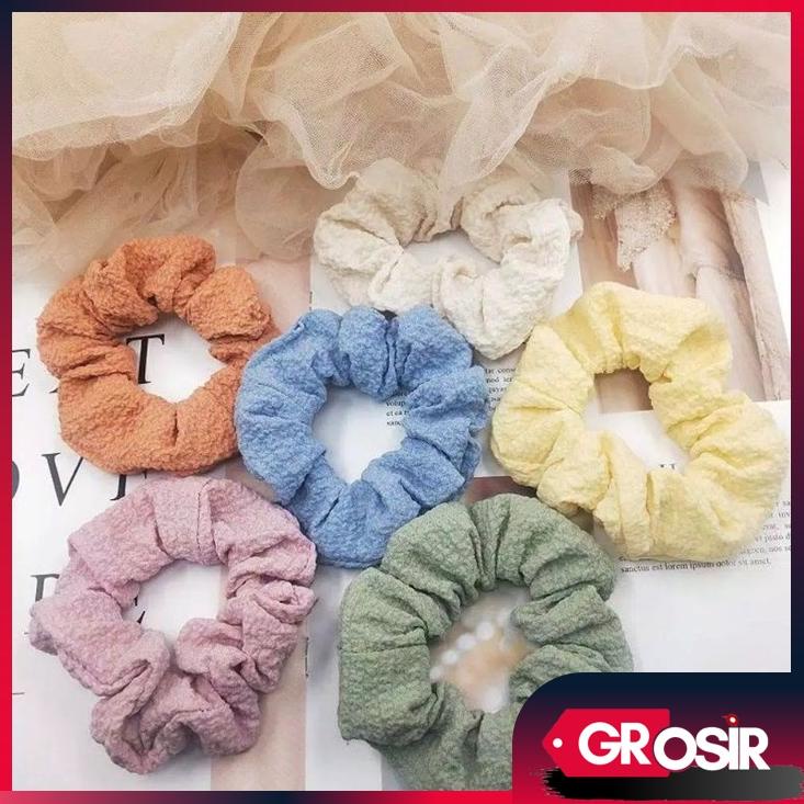 Grosir - F926 Karet Ikat Rambut Warna Warni / Ikat Rambut Polos / Women Hair Tie / Kuncir Rambut