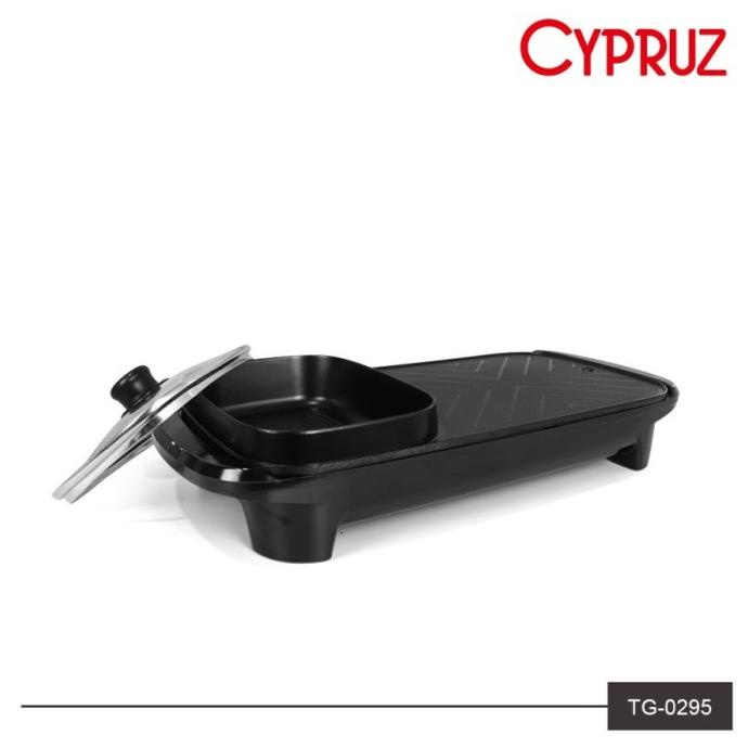 Cypruz BBQ Electric Hot Pot Shabu Suki Grill hotpot elektrik 2 in 1