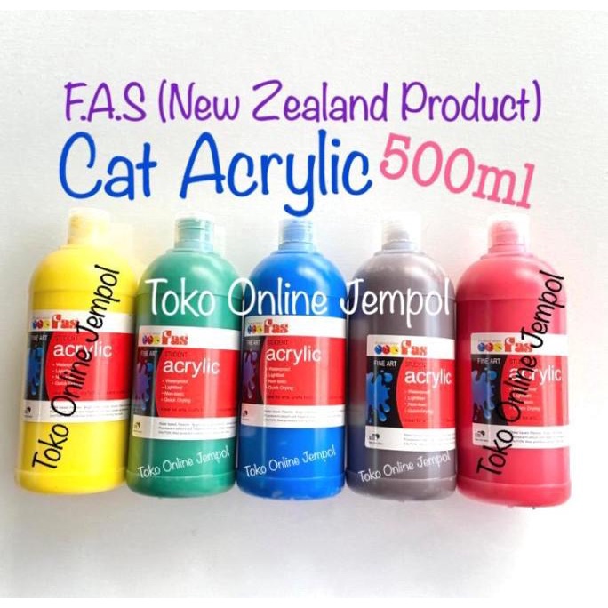 

Acrylic 500ml FAS New Zealand Cat Akrilik Cet ATK1096FS