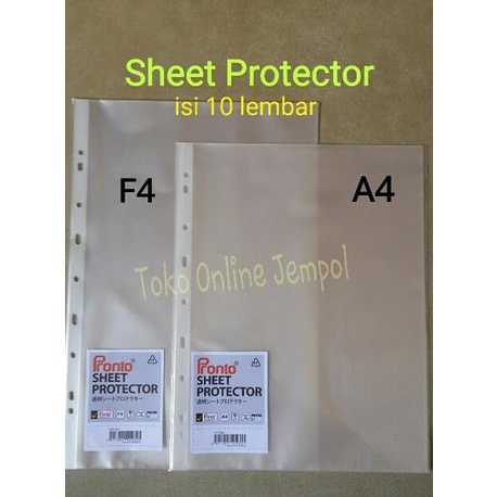 

ATK0060 (A4-10lembar) Sheet Protector Pronto Plastik Pelindung File