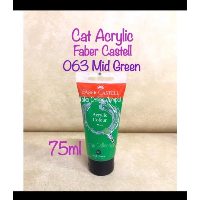 

ATK0451FC 75ml 063 Mid Green 187563 Faber Castell Cat Acrylic Akrilik