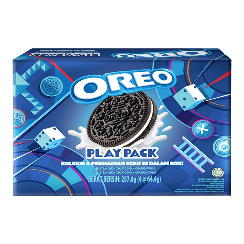 

Oreo Play Pack Biskuit Krim Vanila & Cokelat Box 257.6 g