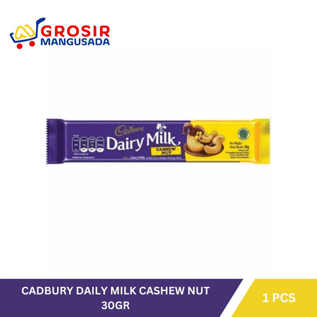 

Cadbury Dairy Milk Cashew Nut 30gr