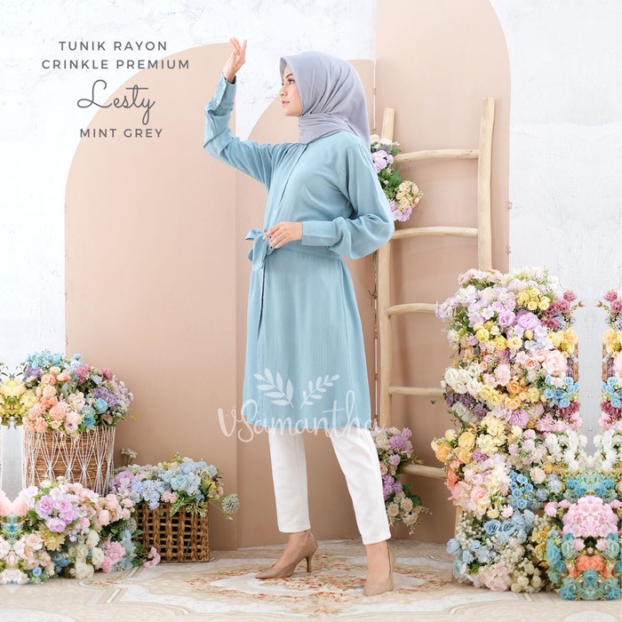 Tunik Rayon Crinkle Premium Lesty