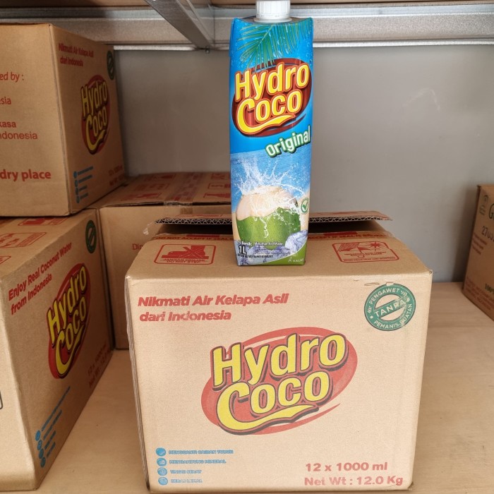 

Promo Hydro Coco 1L Per Dus / Karton 12Pc Air Kelapa Hydrococo Khusus Gojek