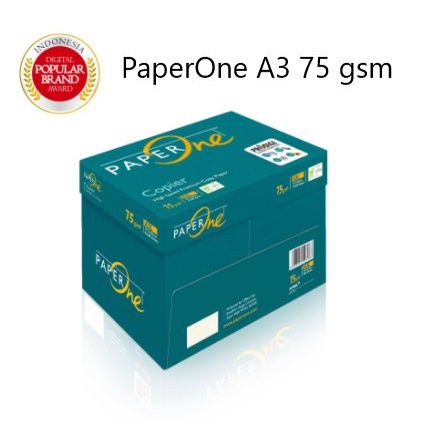 

Promo [Grab/Gojek] Termurah! Kertas Copy Hvs A3 70 / 80 G Paperone / Box Dus