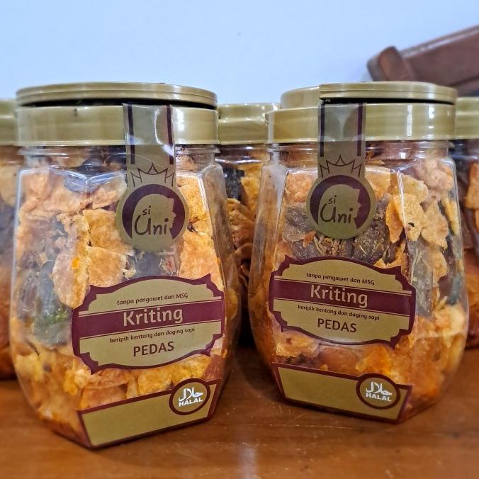 

Kripik Kentang Daging (Kriting) Balado Siuni H56J