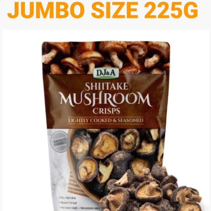 

DJ&A Shiitake Mushroom Crisps Snack Australia Snek Sehat Jamur Shitake HTS